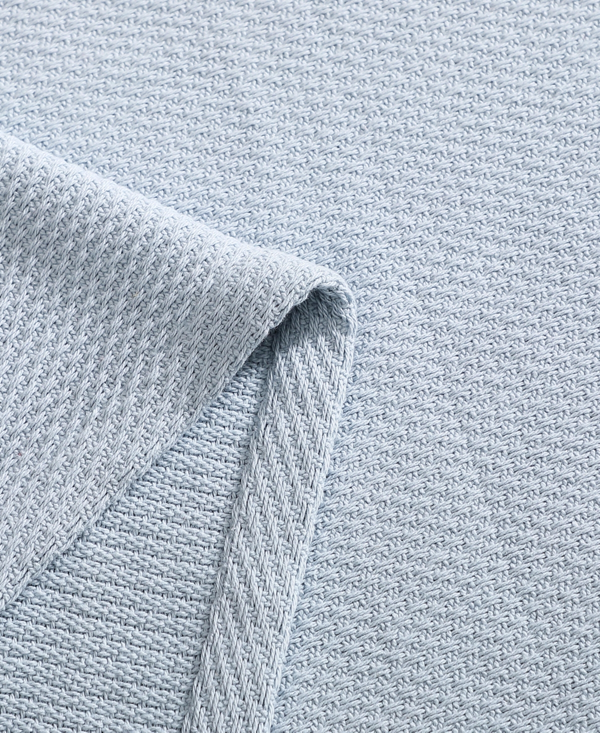 Tommy Hilfiger Pique Solid Cotton Blanket, King