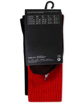 Big Boys Essentials Poolside Crew Socks, 3 Pack