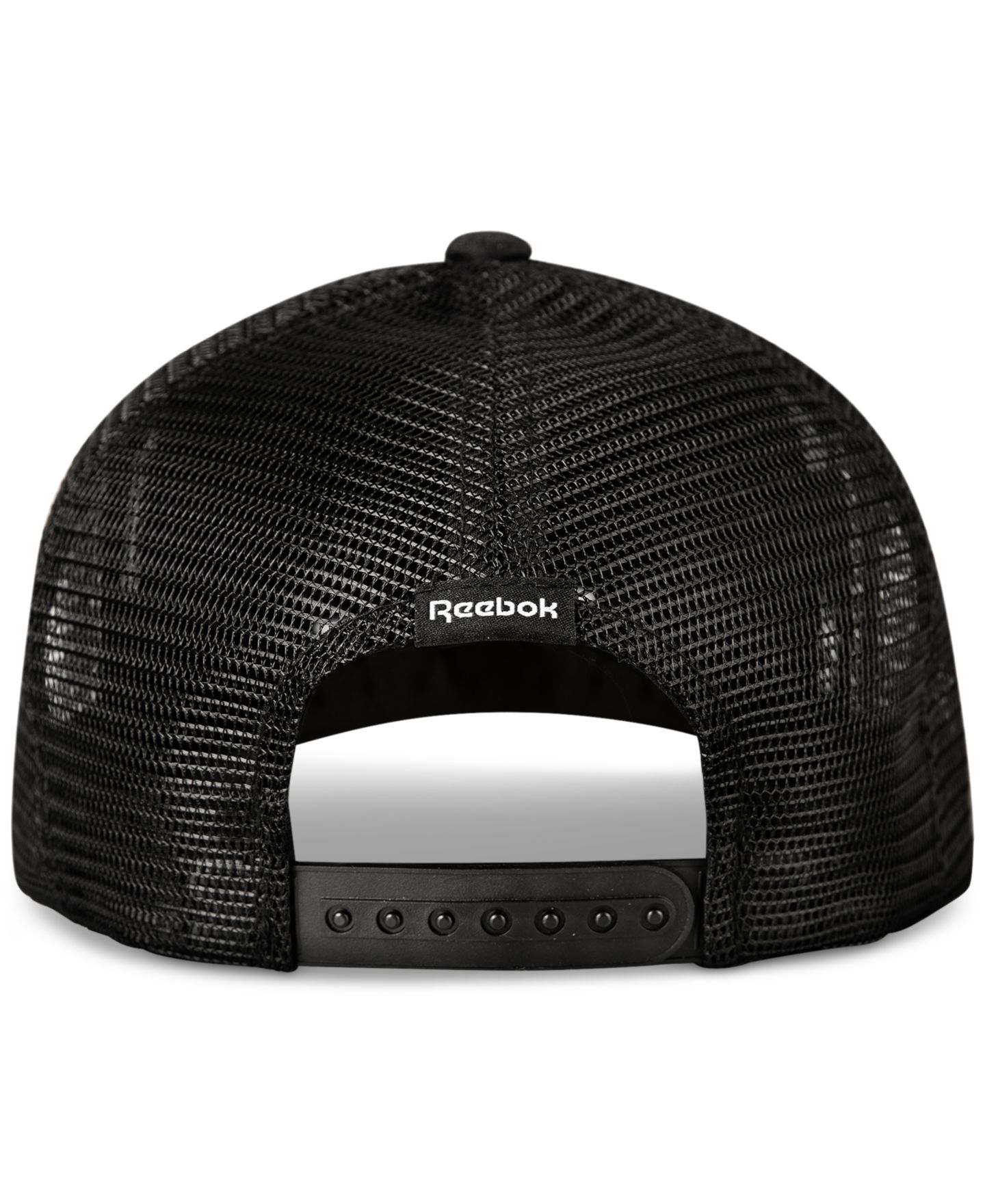 Мужская кепка Reebok Aero Deluxe Five-Panel Trucker, цвет: Чёрный — фото 2