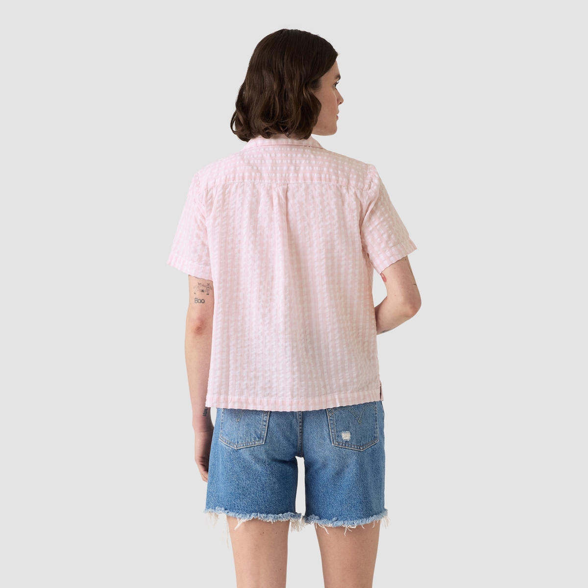 LEVI'S WOMEN'S COTTON SONNY SHORT-SLEEVE CAMP SHIRT 