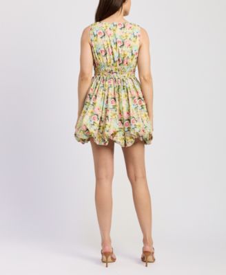 Women's Cairo Cotton Bubble-Hem Mini Dress