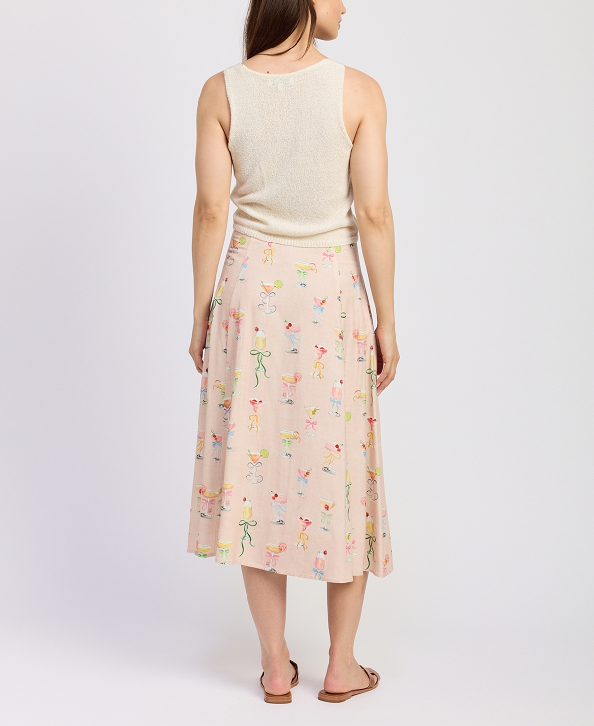 En Saison Women's Mia Midi Skirt In Neutral