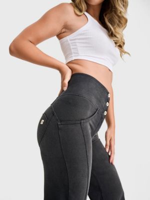 Women's High-Rise Sculpting Palazzo Flare Jeans