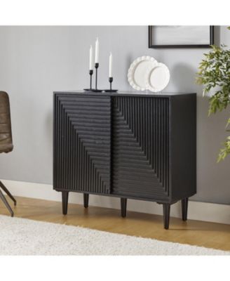 Alfred 34" Tall 2-Door Accent Cabinet with Adjustable Shelves