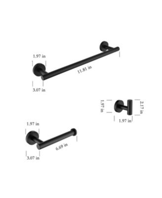 3 Piece Bathroom Hardware Set