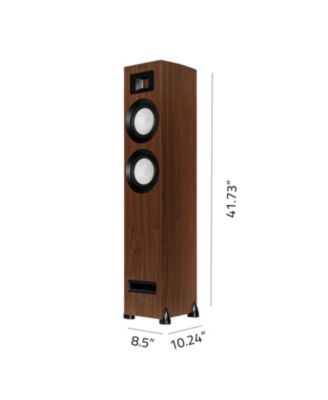 Powered Floorstanding Tower Speakers with AMT Tweeters, 150W Amplifier, HDMI and Bluetooth