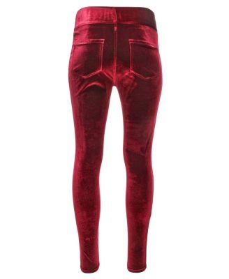 Women's Velvet High-Waist Shaping Leggings