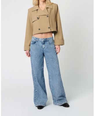 Women's Cropped Trench Coat