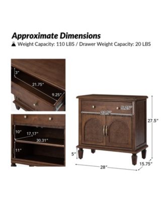 Mauro 27"Tall Nightstand