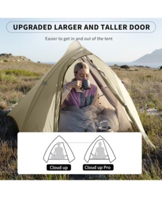 1 Person Tent Lightweight Backpacking Tent with Footprint - Free Standing Ultralight Camping Hiking Backpack Tents