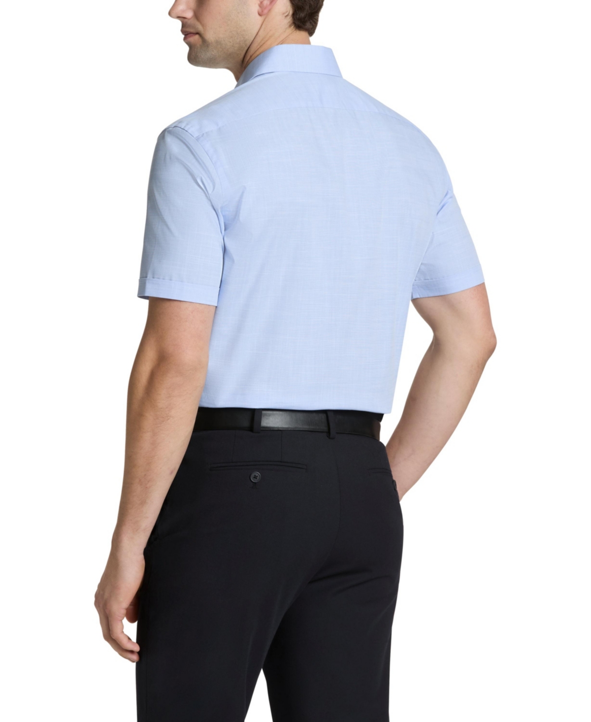 VAN HEUSEN MEN'S SLIM FIT SHORT SLEEVE DRESS SHIRT 