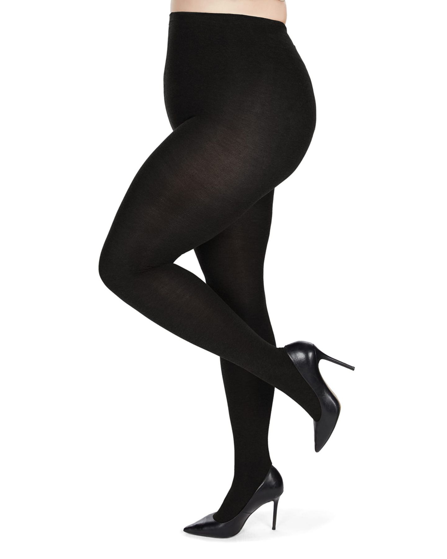 Женский свитер MeMoi Cozy Brooklyn Flat Knit Sweater Tights, цвет: Чёрный — фото 4