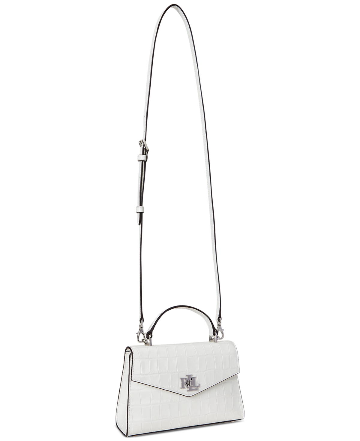 Ralph Lauren Crocodile-embossed Leather Small Farrah Satchel