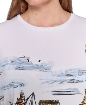 Plus Size Paris Painting Tee