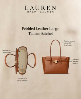 Lauren Ralph Lauren Pebbled Leather Extra-Large Tanner