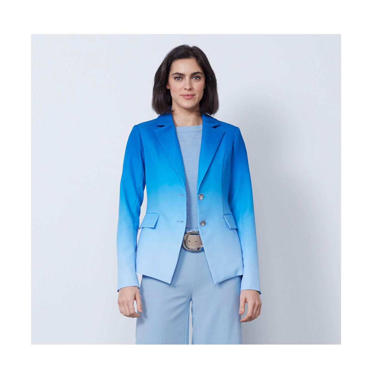 Women's Blue Ombre Jacket Bazaar - Blue
