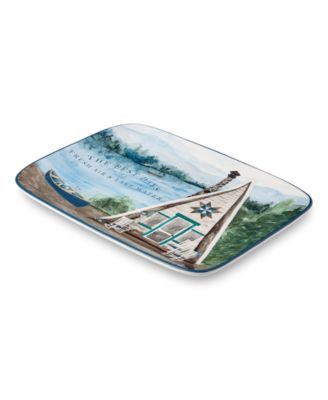 Wake At The Lake Rectangular Platter