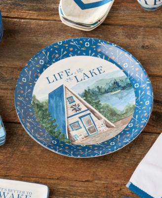 Wake At The Lake Round Platter