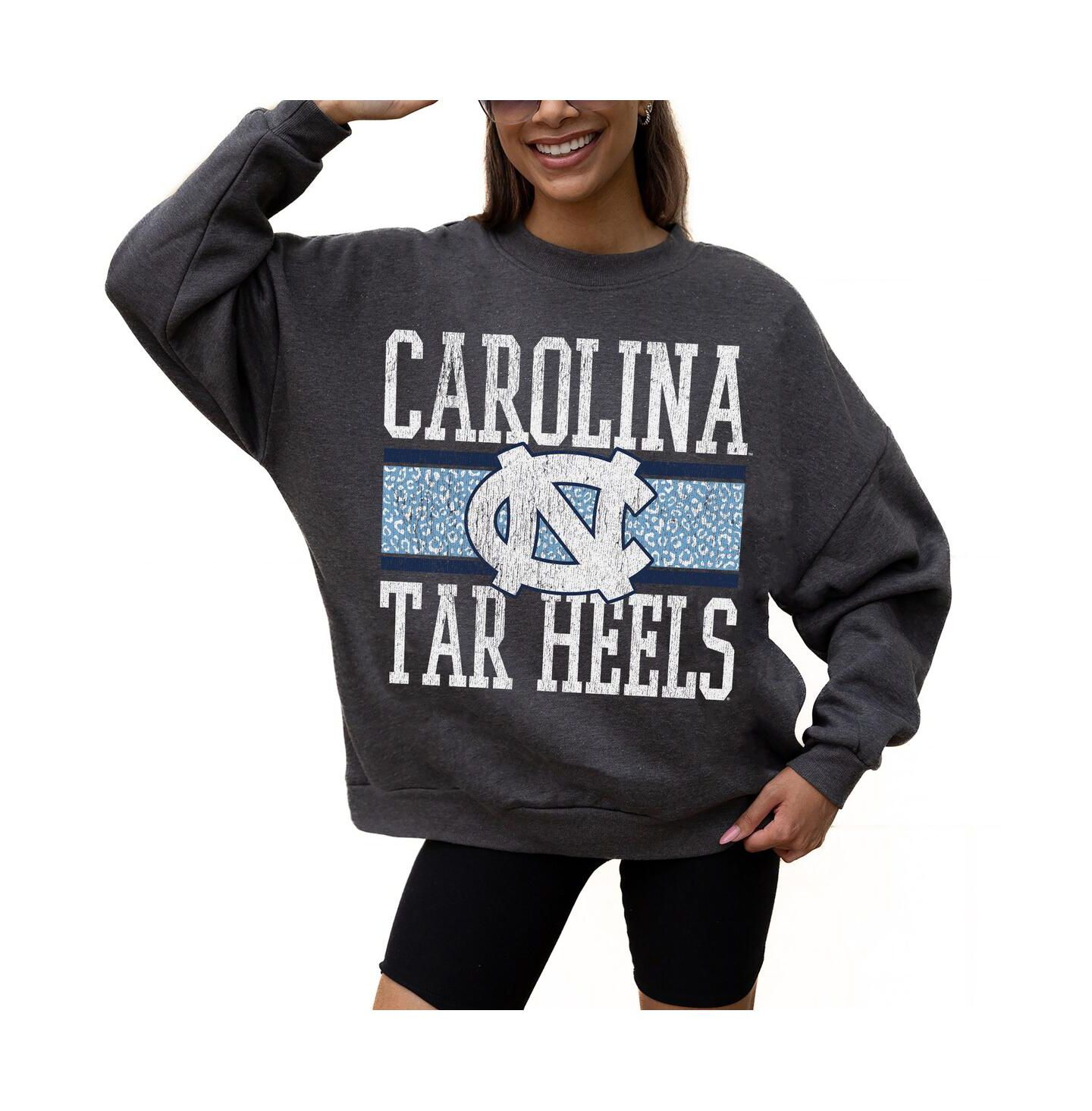 Женские толстовки Gameday Couture Charcoal North Carolina Tar Heels Premium Fleece Pullover — фото 1