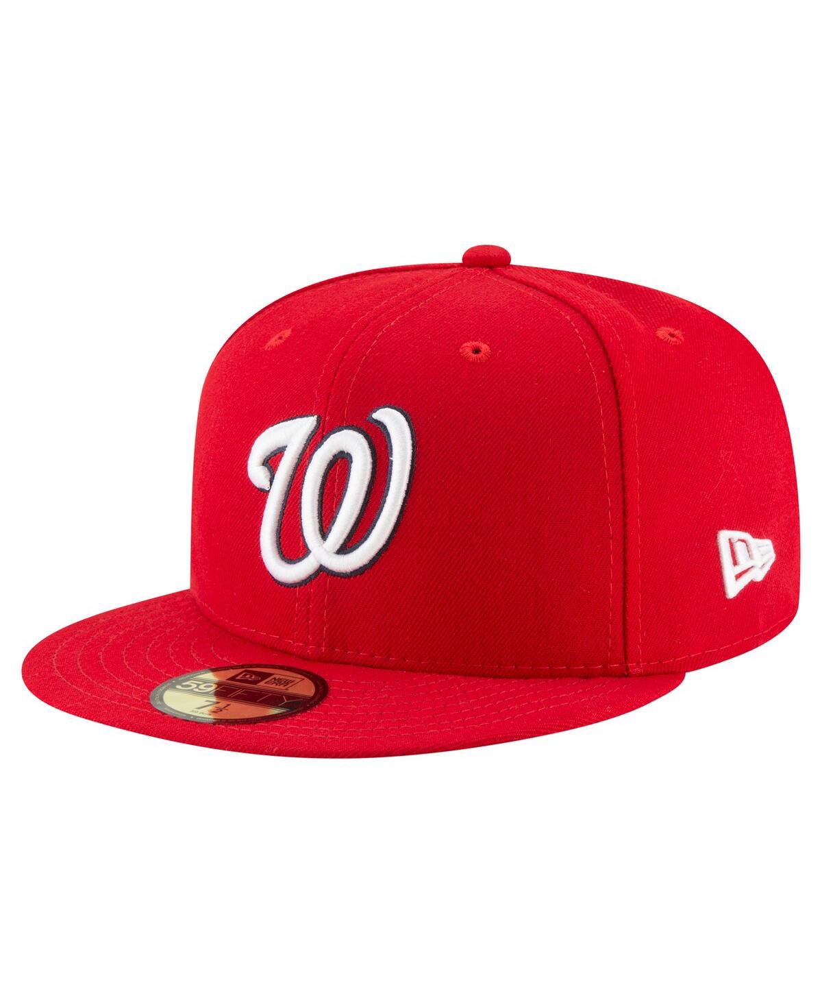 New Era Washington Nationals 2019 World Series Champ Ac 59fifty Fitted Cap In Red