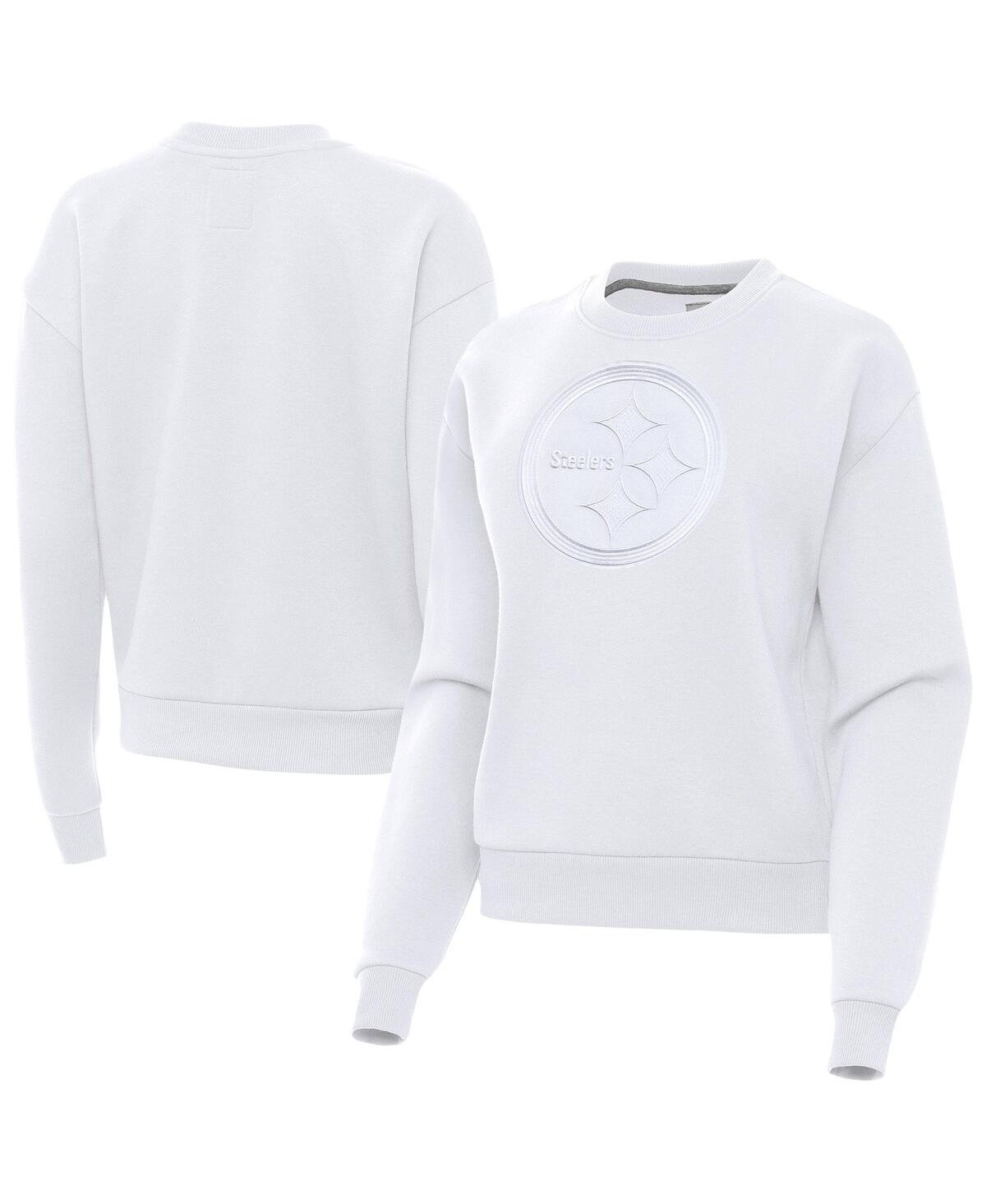 Women's White Pittsburgh Steelers Victory Pullover Sweatshirt - White