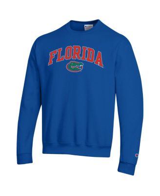 Men's Royal Florida Gators Arch Over Logo Pullover Sweatshirt