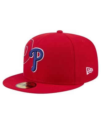 Men's Red Philadelphia Phillies Yarn Stitch 59FIFTY Fitted Hat
