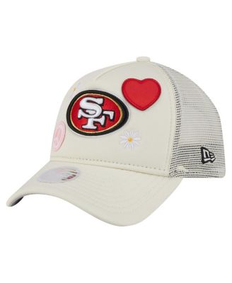 New Era - Women's  Cream San Francisco 49ers All Love 9FORTY Adjustable Trucker Hat