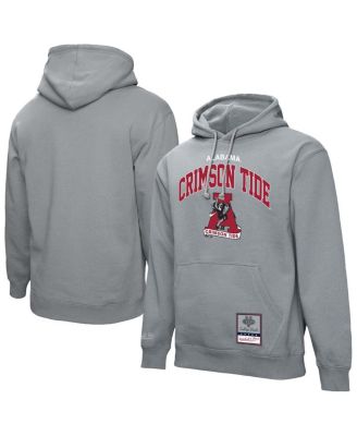 Mitchell & Ness - Men's  Heather Gray Alabama Crimson Tide Classic Arch Pullover Hoodie