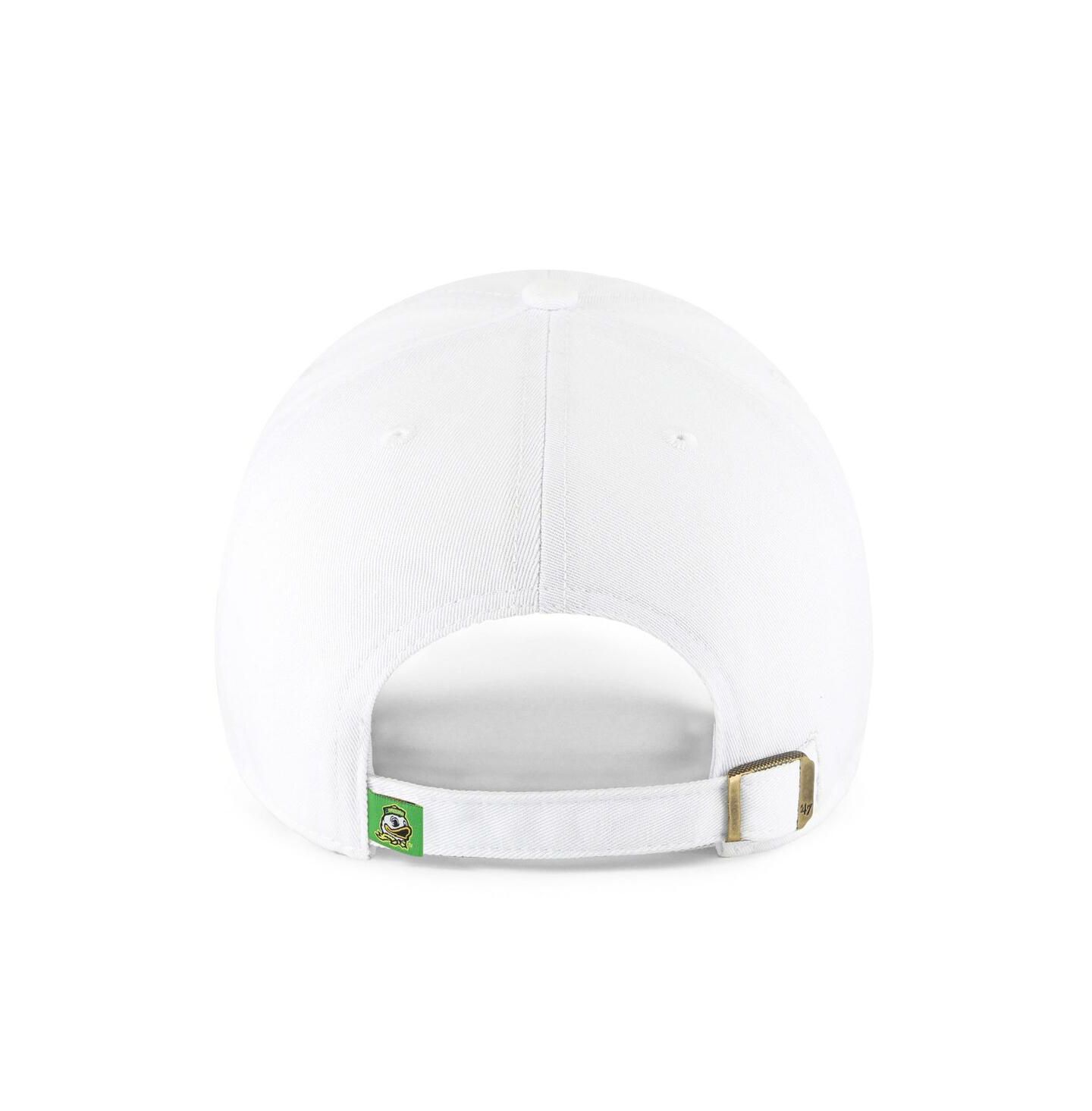 Мужская кепка '47 Brand White Oregon Ducks Clean Up Adjustable Hat — фото 2