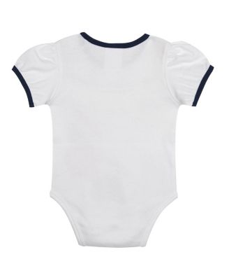 Infant 3-Piece White New York Yankees Sweet Catcher Headband and Skirt Set