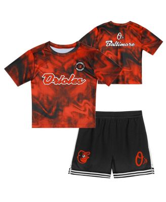 Outerstuff - Preschool Orange Baltimore Orioles Hitter Infielder 2-Piece Set