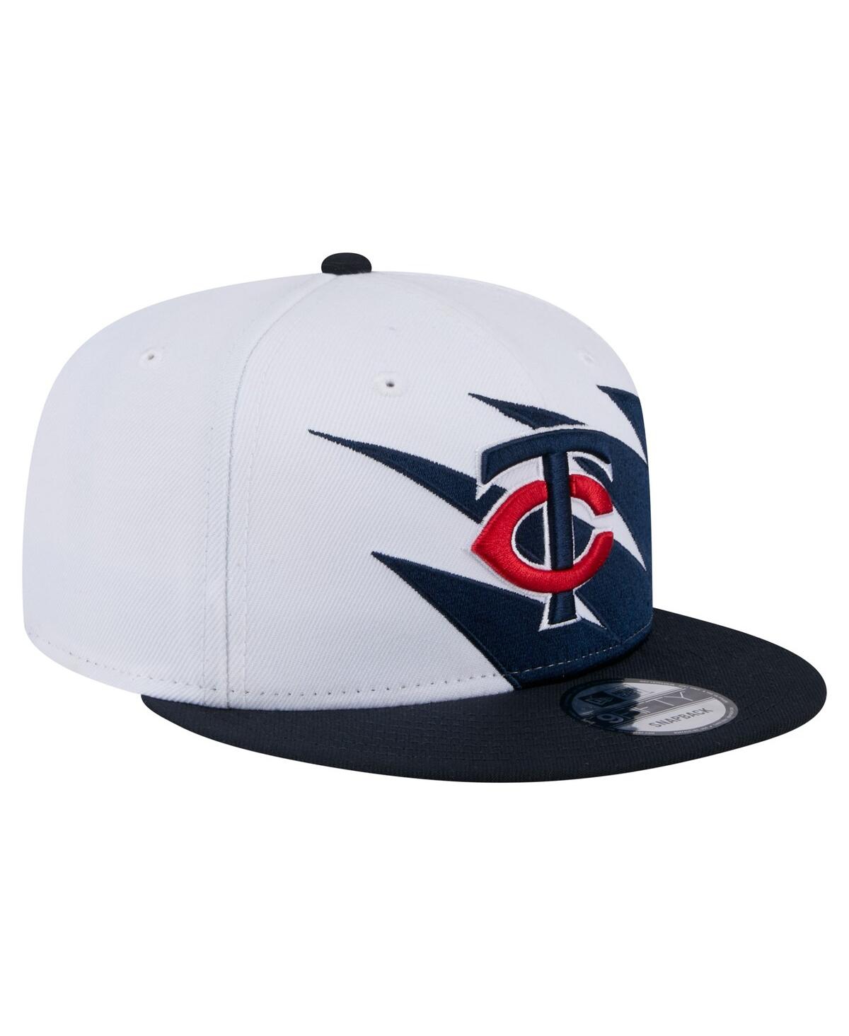 NEW ERA MEN'S NAVY/WHITE MINNESOTA TWINS JAGGED 9FIFTY SNAPBACK HAT 