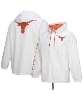 Mitchell & Ness - Men's&nbsp; White Texas Longhorns Coaches Full-Snap Hoodie Jacket