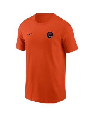 Men's Diana Ordonez Orange Houston Dash Core Crew Neck T-Shirt