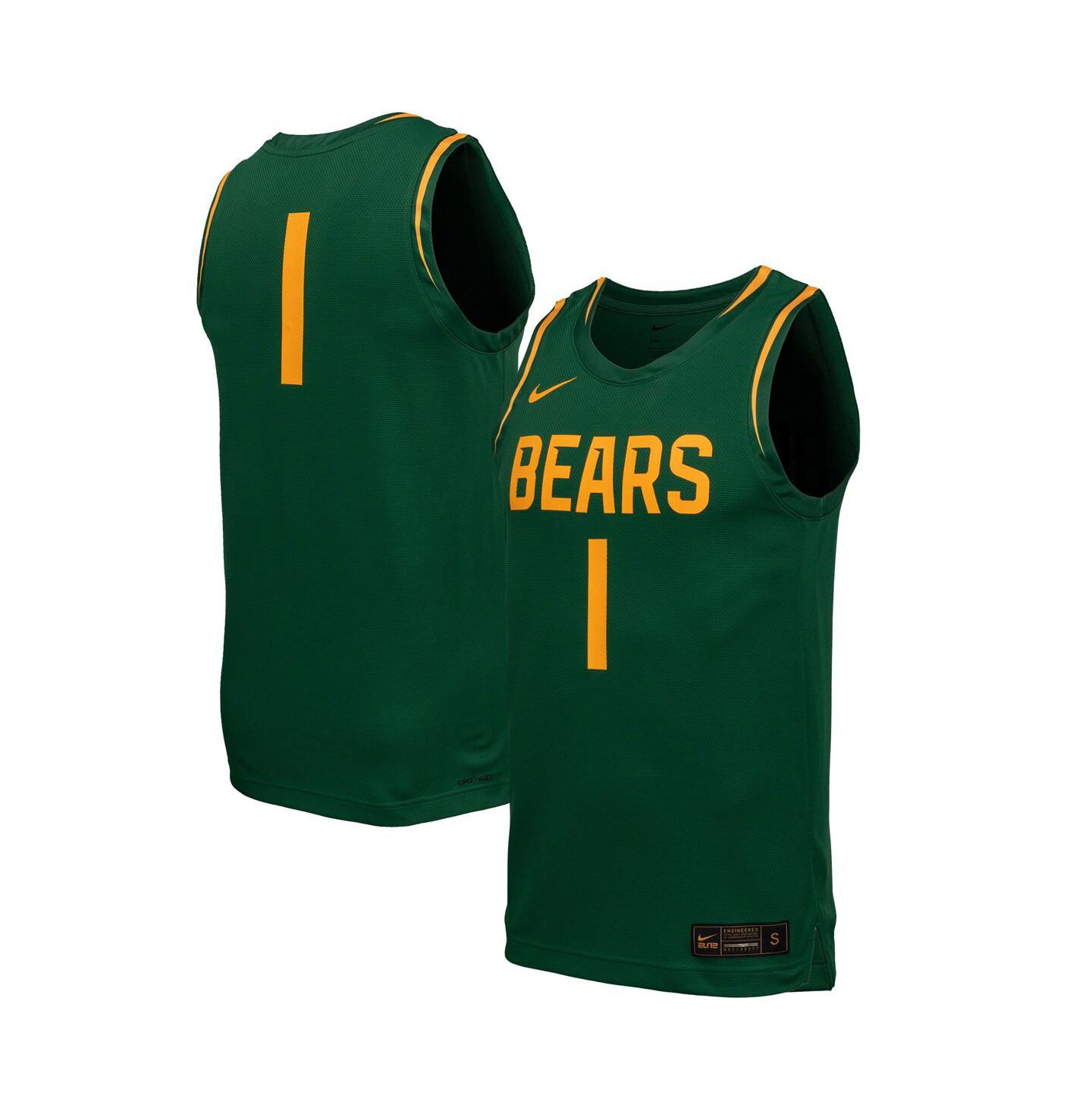 Мужской топ Nike Green Baylor Bears Replica Basketball Jersey — фото 1