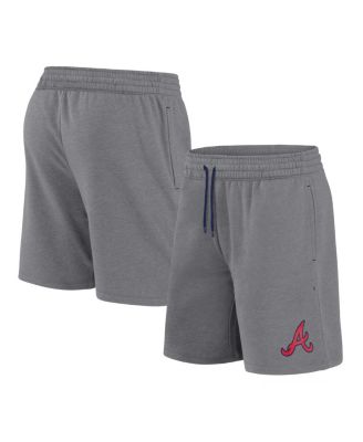 Fanatics - Men's&nbsp; Heather Gray Atlanta Braves Logo Shorts