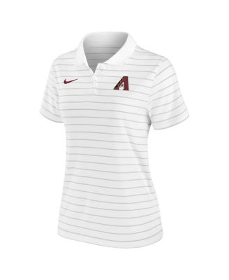 Women's White Arizona Diamondbacks Authentic Collection Victory Performance Polo Shirt
