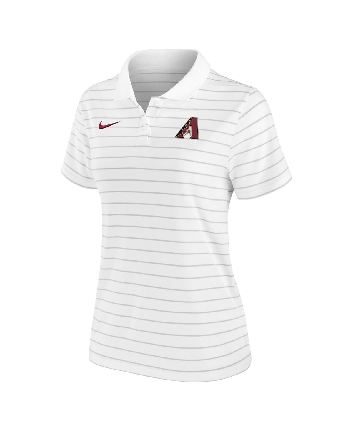 Nike Women's White Arizona Diamondbacks Authentic Collection Victory Performance Polo Shirt In White
