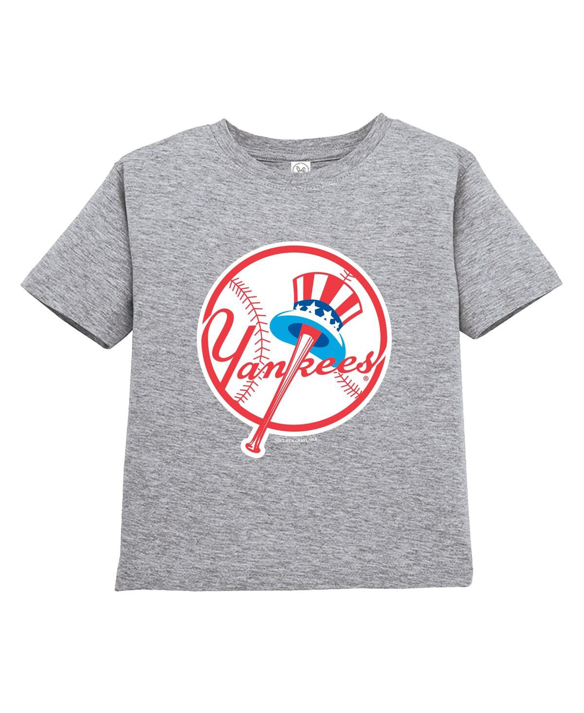Soft As A Grape Toddler Navy/gray New York Yankees Cooperstown Collection T-shirt, Set Of 2 In Multi