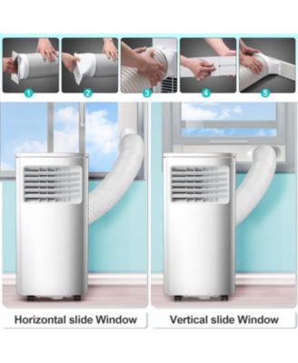 Portable Air Conditioner 10000 BTU, Remote Control, 4 in 1 protable ac, Cools 450sq. ft, 24 Hour Timer, Quiet Operation,Window Fan, 2 Speed