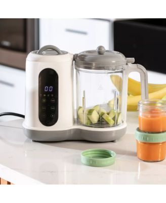 Baby Food Processor Steamer Blender with 12 Glass Baby Food Storage Jars, BPA-Free, Leakproof, Durable, and Convenient
