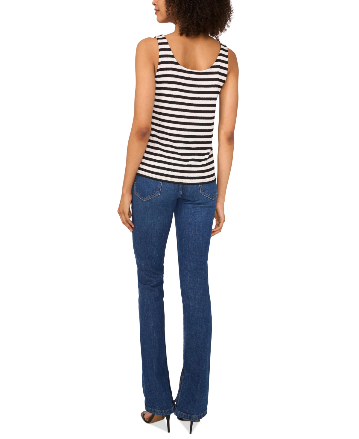 Vince Camuto Stripe Sweater Tank In Multi
