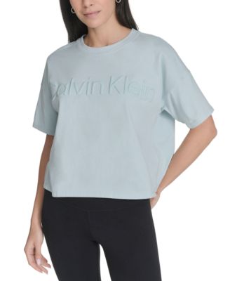Calvin Klein - Women's Cotton Puff-Logo T-Shirt
