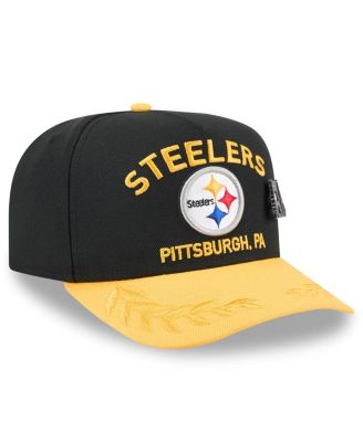 Men's Black/Yellow Pittsburgh Steelers 2025 NFL Draft On Stage A-Frame 59FIFTY Fitted Hat
