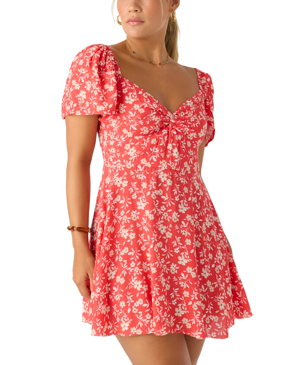 O'neill Carina Floral Minidress In Red