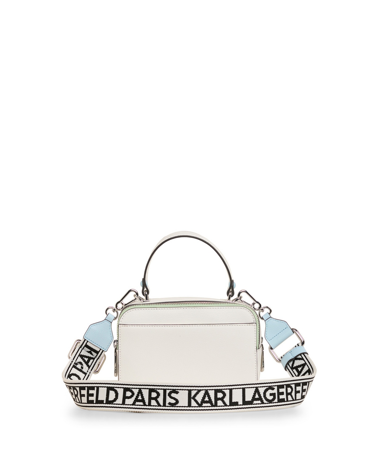 Karl Lagerfeld Simone Camera Crossbody Bag In Ivory,candy