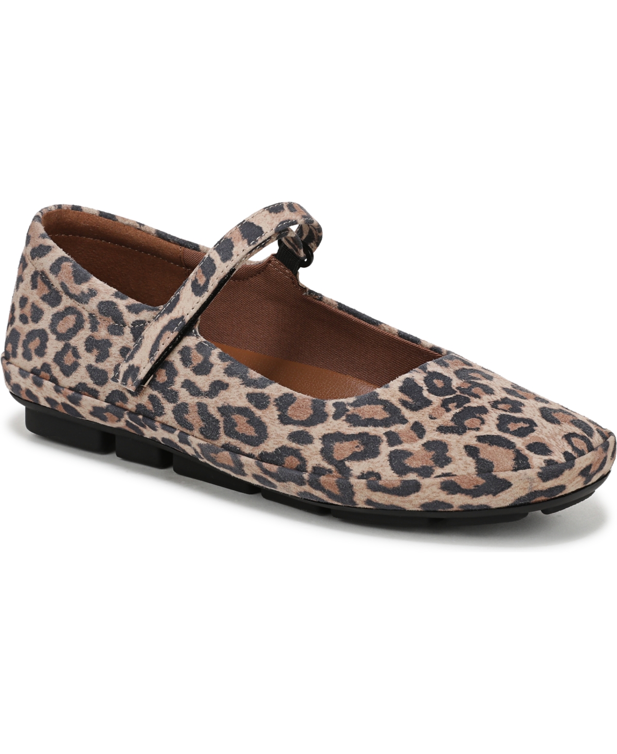 Naturalizer Behold Mary Jane Flat In Leopard Suede