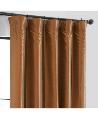 Vintage Textured Faux Dupioni Silk Blackout Curtain