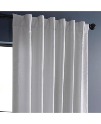 Vintage Textured Faux Dupioni Silk Blackout Curtain